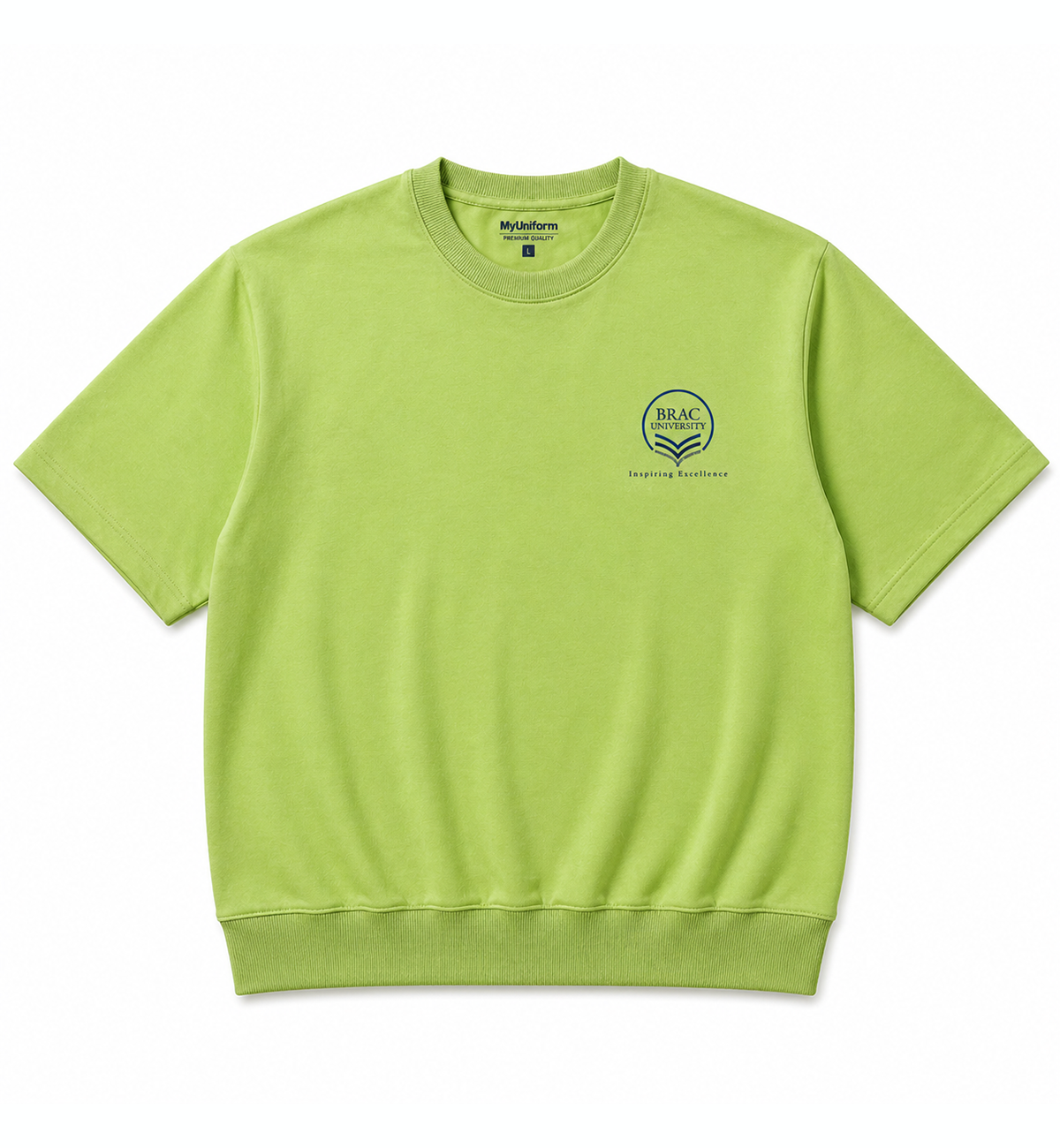 Drop Shoulder T Shirt (Green) Drop Shoulder T-shirt - Image 1