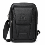 Leather Sidebag Black