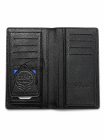 Leather Wallet Long Black - Image 2