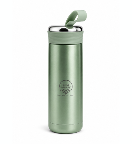 Green Silver Flask